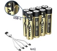 Ansmann 1311-0031 Pile rechargeable LR3 (AAA) lithium 400 mAh 1.5 V 8 pc(s)