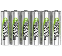 Accu LR06 (AA) NiMH Ansmann 4 + 2 gratis, HR06 2400 mAh 1.2 V 6 pc(s) G