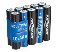 Ansmann 1501-0010 Pile industrielle au lithium Micro AAA, pack de 10 (1501-0010)