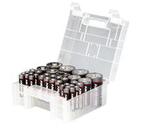 ANSMANN - 1520-0004 - Boîte Batterie, 35pc Alcaline AAA / Aa / C/ D/ 9v
