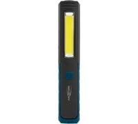 ANSMANN Lampe de travail WL210B (1 pce) - Lampe d'inspection inclinable à 180° avec clip de fixation et pied aimanté - Lampe de travail pliante pour atelier, garage, randonnée, avec piles AAA incluses