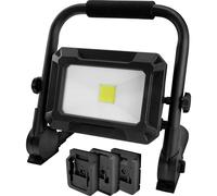 Ansmann 1600-0639 LED Strahler FL30W 18V Powertool-Akkupacks, inkl. Adapterplatten LED COB, Luminaire LED fonctionnant à pile Projecteur 30 W 3000 lm