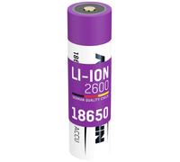 Batt. li-Ion ANSMANN 18650 (3,6V, 2600 mAh) avec Safetyboard pour lampe, etc.