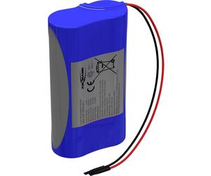 Ansmann 1S2P Akkupack 2x 18650 Kabel Li-Ion 3.6V 5200mAh Pack de piles rechargeables 2x Li-Ion 3.6 V 5200 mAh