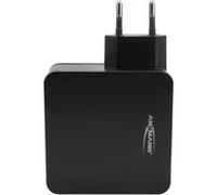 ANSMANN Chargeur USB 2 Ports 45W HC247PD (1 PCE) - Chargeur Rapide à Technologie GAN & Power Delivery - Chargeur Intelligent pour Smartphone, Tablette, Laptop, Batterie Externe, etc.