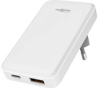 Ansmann Chargeur USB 265PD 65 W – 1x USB‑C Power Delivery + 1x USB‑A