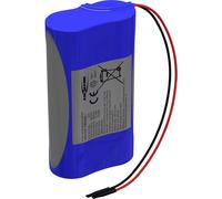 Ansmann 2S1P Akkupack 2x 18650 Kabel Li-Ion 7.2V 2600mAh Pack de piles rechargeables 2x Li-Ion 7.2 V 2600 mAh