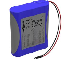 Ansmann 3S1P Pack de piles rechargeables 3x 18650 avec câble Li-Ion 10.8 V 2600 mAh