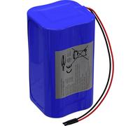 Ansmann 4S1P Akkupack 4x 18650 Kabel Li-Ion 14.4V 2600mAh Block Pack de piles rechargeables 4x Li-Ion 14.4 V 2600 mAh