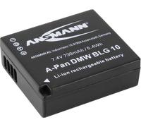 ANSMANN A-Pan - Batterie - Li-Ion - 730 mAh - pour Panasonic Lumix DC-TZ202, TZ95, TZ96, ZS200, LX100, ZS80 ; Lumix G DC-GX9, GX9H, GX9K, GX9W