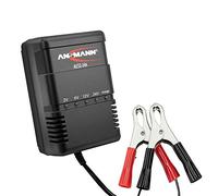 ANSMANN ALCS 2 - 24A Chargeur pour batteries au plomb (1 pce) - Station de recharge pour batteries de voiture, moto, bateau, tondeuse de jardin, etc. - Chargeur 2V à 24V livré avec 2 pinces croco
