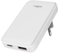 Ansmann Chargeur USB 265PD 65 W – 1x USB‑C Power Delivery + 1x USB‑A
