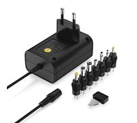 ANSMANN APS 1000 Bloc d'alimentation 12 V - Prise d'alimentation jusqu'à Max. 1000 mA (avec 7 adaptateurs universels) - Adaptateur Secteur pour de Nombreux Petits appareils électriques de 3 à 12 V