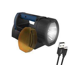 ANSMANN Baladeuse LED rechargeable avec accumulateur 5200 mAh (1 pce) - Lampe torche ultra puissante aux trois modes d'éclairage - Lampe baladeuse pour la maison, le garage, l'atelier, etc.