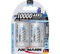 ANSMANN - Batterie 2 x D - NiMH - (rechargeable) - 10000 mAh