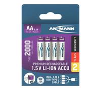 Ansmann 1312-0036 pile domestique Batterie rechargeable AA Lithium-Ion (Li-Ion)
