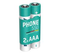 ANSMANN Batterie de téléphone AAA 550mAh 1,2V, 2 pièces, DECT