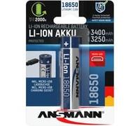 Ansmann 18650-3,4 Batterie USB-C® 18650 Li-Ion 3.7 V 3400 mAh 1 pc(s)