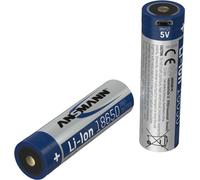 ANSMANN Batterie Li-Ion 3.6V avec port USB-C et Safetyboard, min. 3250 mAh