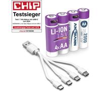 Ansmann Mignon AA 2000 Typ USB-C 4-Pack (1800mAh)