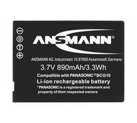 Ansmann DMW-BCG10 Batterie pour appareil photo Remplace l'accu d'origine DMW-BCG10e, DMW-BCG10 3.7 V 890 mAh