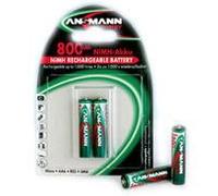 Ansmann Batterie rechargeable AA 800 mAh NiMH 1,2 V DECT - Lot de 2