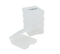ANSMANN Boîte de Rangement pour jusqu'à 4 Piles AA/AAA (Lot de 5) - Solution de Rangement pour Piles Rechargeables et jetables - Boîte de Stockage Contre la poussière et l'humidité