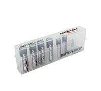 ANSMANN Boîtier de Rangement pour 1 à 8 Piles AA/AAA/CR123A (1 PCE) - Solution de Rangement pour Piles jetables comme Rechargeables - Boîte de Transport en Plastique Solide