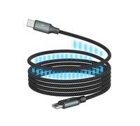 ANSMANN Câble USB C, câble de recharge rapide USB C, câble micro USB magnétique, câble de recharge 60 W pour iPhone 16 Pro/15 Pro/Samsung/Android/Huawei, chargeur 120 cm