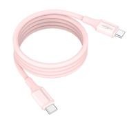 Ansmann Câble USB-C Magnétique 60W, Compact, Gaine Silicone rose | Câble magnétique USB-C, 60W Power Delivery, Compact et économe, Gaine silicone, Pour voyages et quotidien