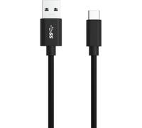 Ansmann Câble USB USB 3.2 Gen1 USB-A mâle, USB-C® mâle 1.20 m noir connecteur aluminium, gaine TPE, connecteur utilisable des