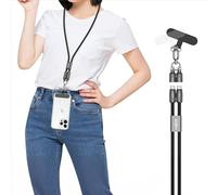 ANSMANN Chaîne pour portable universelle, lanyard câble USB C 120cm, bande pour portable à porter autour du cou, câble de recharge rapide comme bande pour portable