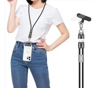 Ansmann Chaîne pour téléphone universelle – Lanyard câble USB‑C 120 cm, USB‑C sur Lightning