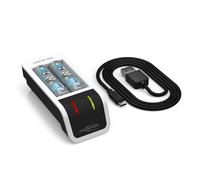 Ansmann Chargeur de piles Comfort Mini – NiMH pour 2x AA (Mignon) 2100 mAh – Blanc/Noir