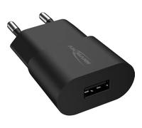ANSMANN Chargeur de téléphone HC105 (1 pce) - Chargeur rapide pour smartphone, tablette, powerbank, GPS, etc. - Chargeur iPhone, Samsung, Huawei, etc. à 1 port USB-A 1.0A - Noir