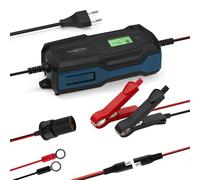 ANSMANN Chargeur Intelligent à 10 étapes 6V 12V / 10A avec écran LCD pour Batteries Plomb-Acide, Plomb-Gel et Plomb-Lies, Ainsi Que Batteries 12V LiFePo4 pour Voiture, Moto et camionnette
