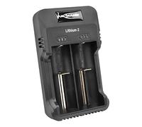 Ansmann Chargeur de piles Lithium 2 – rondes Li‑ion/NiCd/NiMH 10340–14500, avec câble Micro-USB Noir