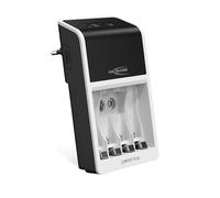 ANSMANN Chargeur pour piles Comfort Plus « Perfect 7 » (1 pièce) - Chargeur automatique pour 1 à 4 piles NiMH AA, AAA & 9V - Appareil pour recharge et réactivation des piles HR6, HR03 et 6R61