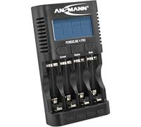 ANSMANN Chargeur Powerline 4 Pro Station de charge multifonctionnelle pour 1 à 4 accus NiMH/NiCd-AA ou AAA permet de charger des appareils via le port USB du chargeur