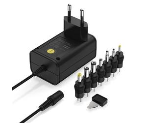 ANSMANN Chargeur Universel APS 300 - Chargeur pour Petits appareils électroniques (téléphone sans Fil, Appareil de Mesure, etc.) - Chargeur & 7 connecteurs pour Appareil d'une capacité Max de 600 mA.