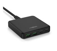 ANSMANN Chargeur USB 65W 4 Ports Charger, USB-C/USB-A Chargeur Multiple Rapide pour iPhone/Samsung/Google/Xiaomi/Huawei/Ordinateur Portable et Autres appareils