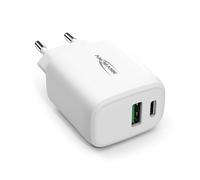 ANSMANN Chargeur USB HC218PDw pour Smartphone, Tablette, etc. (1 PCE) - Adaptateur Secteur avec Power Delivery & Quick Charge - Chargeur Rapide à Port USB-A et USB-C - Blanc
