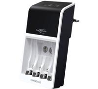 Ansmann Comfort Plus Chargeur de piles rondes NiMH LR03 (AAA), LR6 (AA), 6LR61