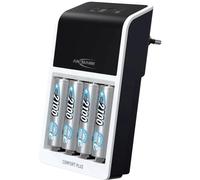 Ansmann Comfort Plus Chargeur de piles rondes NiMH LR03 (AAA), LR6 (AA), 6LR61
