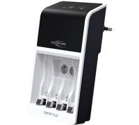 Ansmann Comfort Plus Chargeur de piles rondes NiMH LR03 (AAA), LR6 (AA), 6LR61