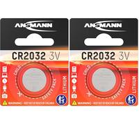 Ansmann CR 2032 3 V Pile de Bouton Lithium (Lot de 2)