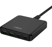 Ansmann Desktop Ladegerät DC465PD 65W Chargeur USB 65 W 2x USB-A, 2x USB-C® Power Delivery noir intérieure