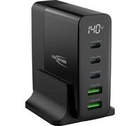 Ansmann Desktop Ladegerät mit Display DC5140PD 140W Chargeur USB 140 W 2x