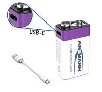 Ansmann E-Block USB-C Batterie USB-C® Li-Ion 400 mAh 9 V 1 pc(s)