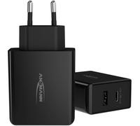 Ansmann Chargeur USB Home Charger 247PD 45 W 1x USB‑A 1x USB‑C Power Delivery Noir